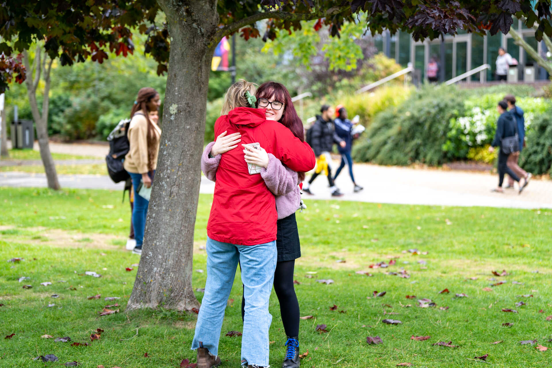 Students volunteering on the gleaning project