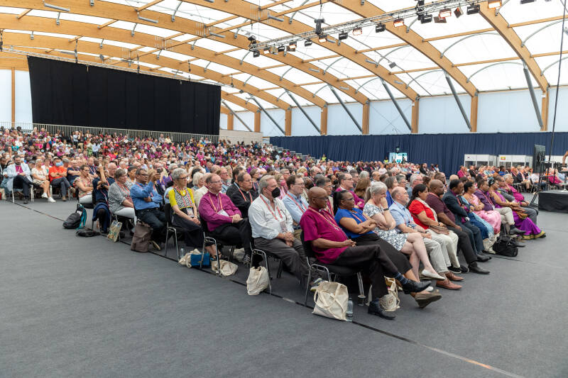 People sat in rows at a conference